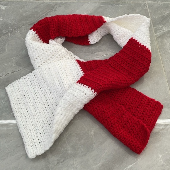 Handmade Crochet Winter Scarf - Picture 1 of 8